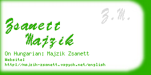 zsanett majzik business card